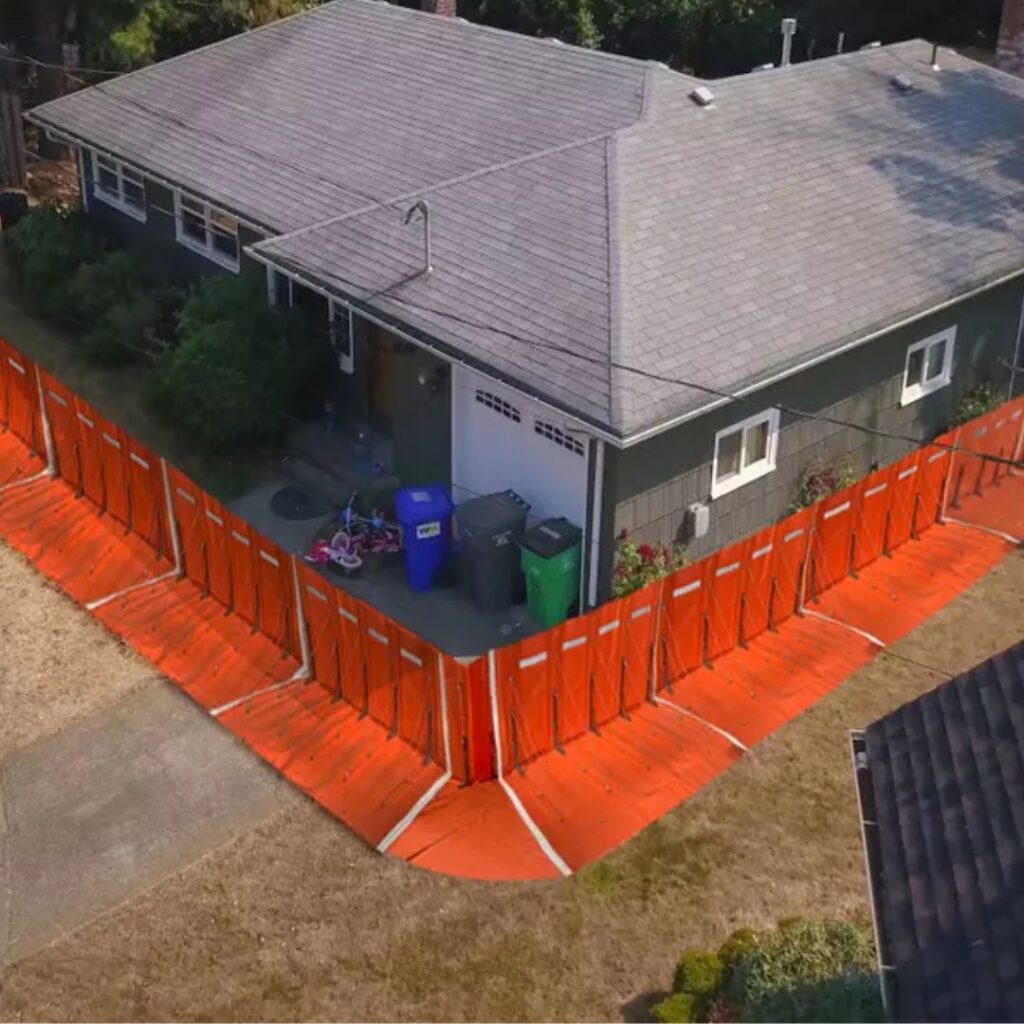 L Shape Flood Barrier for residential areas