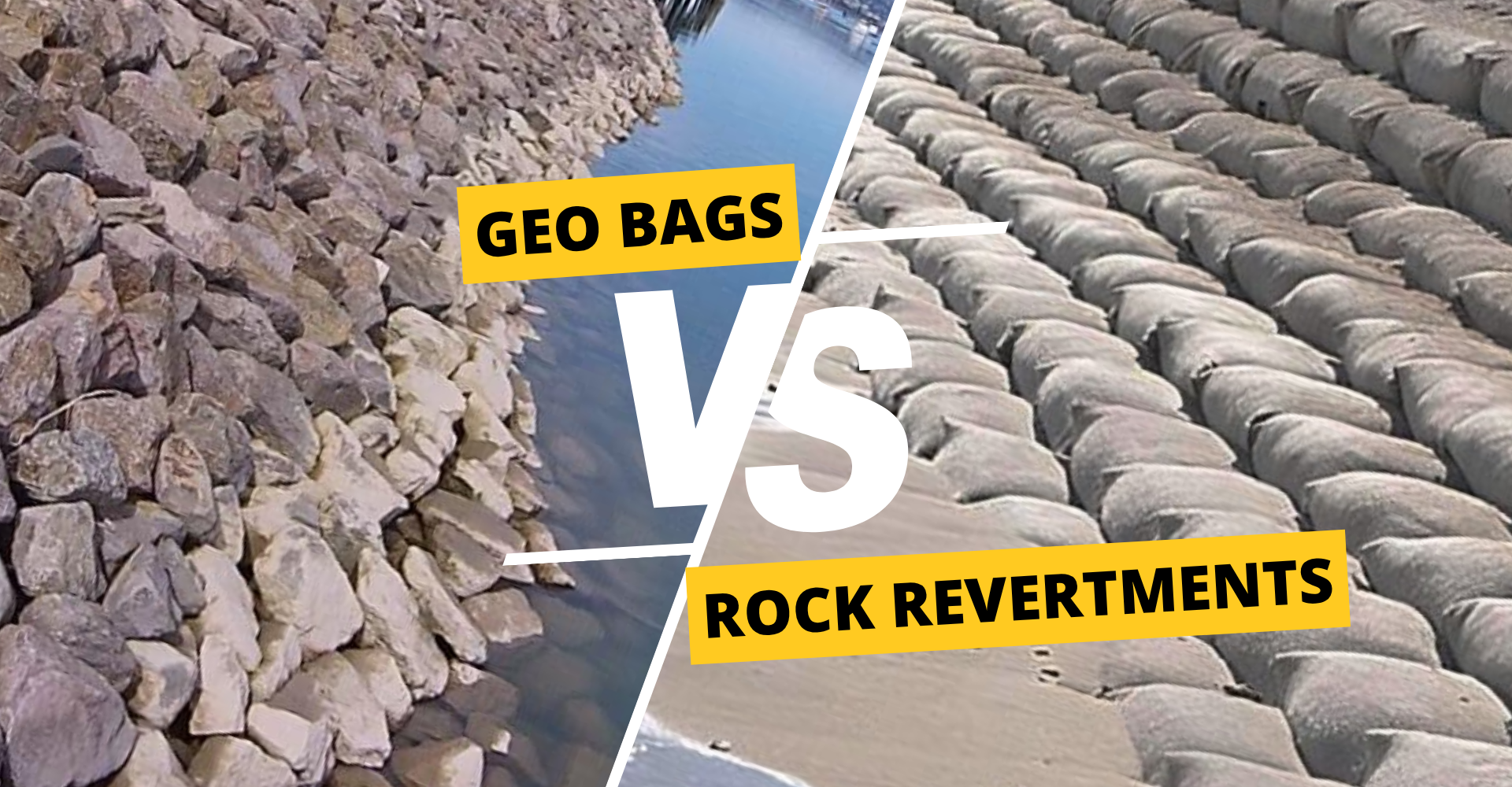 Geo Bags vs Rock Revetments